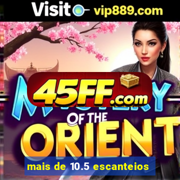 mais de 10.5 escanteios